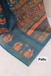 Df 152 Kalamkari Linen Daily Wear Printed Sarees Wholesale Shop In Surat